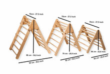 Load image into Gallery viewer, 3 size Montessori Triangle Climber Set | Indoor Playground for Kids
