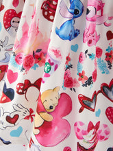 Load image into Gallery viewer, Valentine's Day Girls Twirly Dress Print
