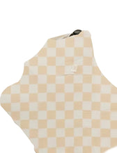 Load image into Gallery viewer, Butter Cream &amp; White Checkered Carseat Cover
