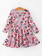 Load image into Gallery viewer, Valentine's Day Girls Twirly Dress Camera Print
