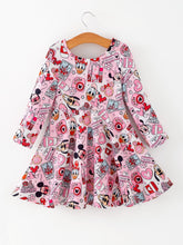 Load image into Gallery viewer, Valentine's Day Girls Twirly Dress Camera Print
