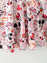 Load image into Gallery viewer, Valentine's Day Girls Balloon Fireworks Character Print Long Sleeve Dress
