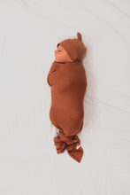 Load image into Gallery viewer, Cocoa Ribbed Stretch Swaddle
