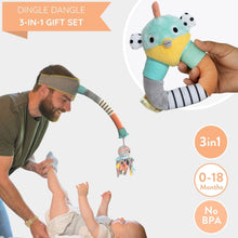 Load image into Gallery viewer, Dingle Dangle 3-in-1 Baby Gift Set
