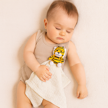 Load image into Gallery viewer, Me Lovey™ - Tiger Lovey Security Blanket
