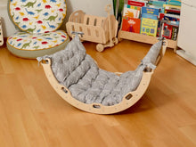 Load image into Gallery viewer, Medium Montessori Climbing Arch/Rocker with Pillow &amp; Ramp Set
