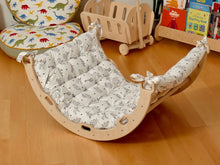 Load image into Gallery viewer, Medium Montessori Climbing Arch/Rocker with Pillow &amp; Ramp Set
