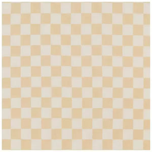 Butter Cream & White Checkered Nursing Pillow Cover