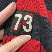 Load image into Gallery viewer, Zip-up stripe sweater w/hood
