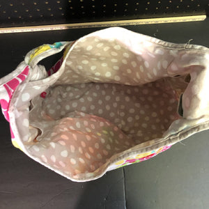 floral/polka dot reversible bag