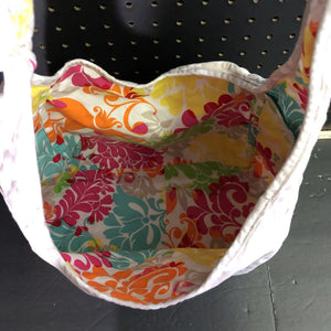 floral/polka dot reversible bag