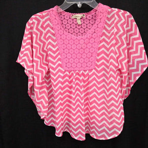 chevron lace top