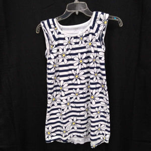 striped flower dress