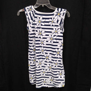 striped flower dress