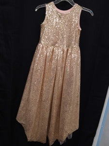 formal sequin puffy dress