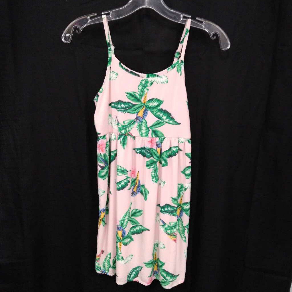 parrots & flowers dress