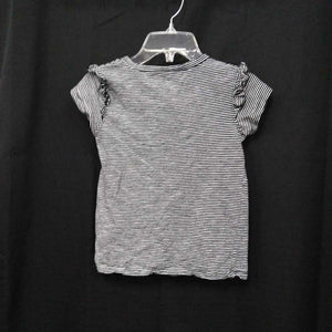 striped ruffle sleeve top
