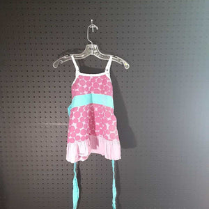 spaghetti strap top w/polka dots