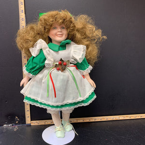 Christmas Porcelain Doll collectable
