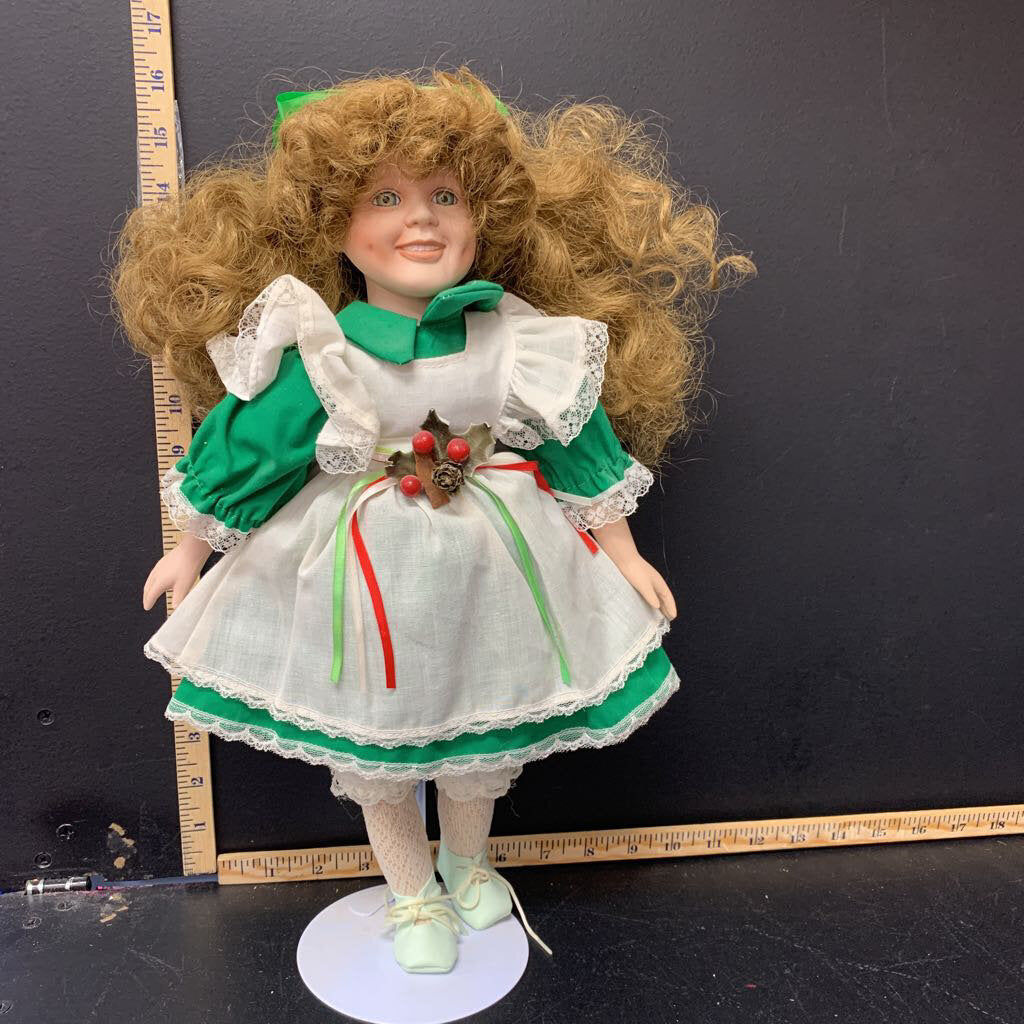 Christmas Porcelain Doll collectable