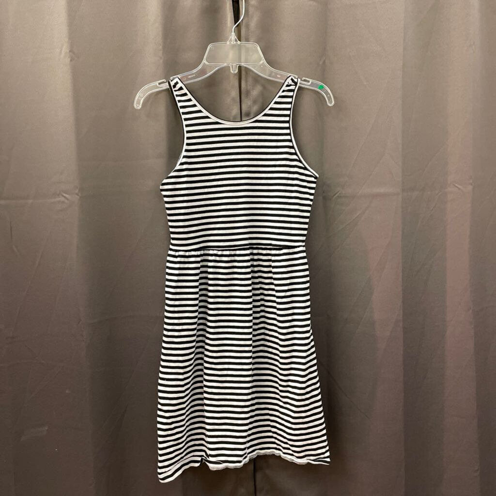 striped sleeveless dress