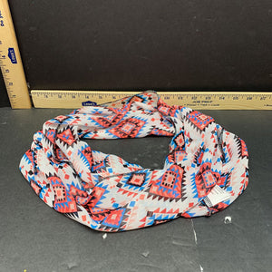 Aztec pattern infinity scarf