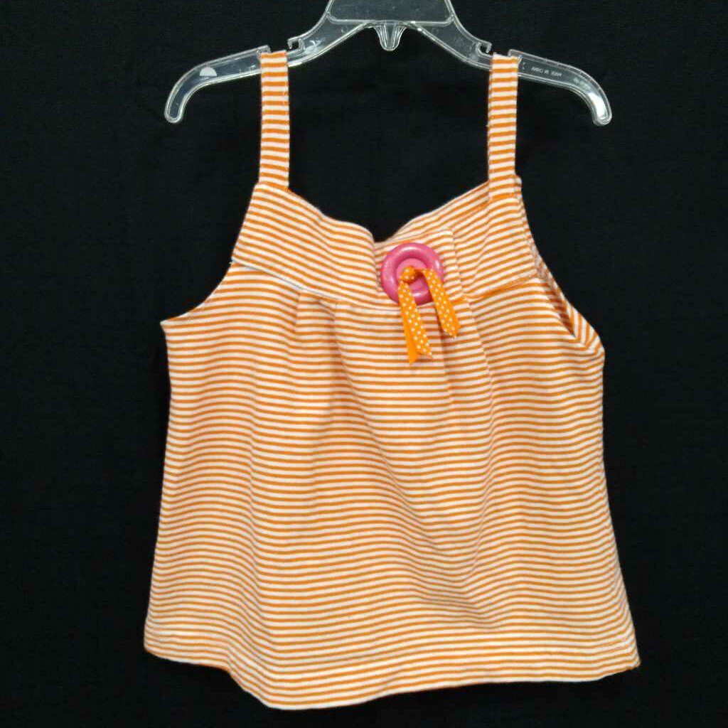 sleeveless top w/button