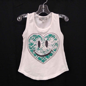 Heart face sleeveless top