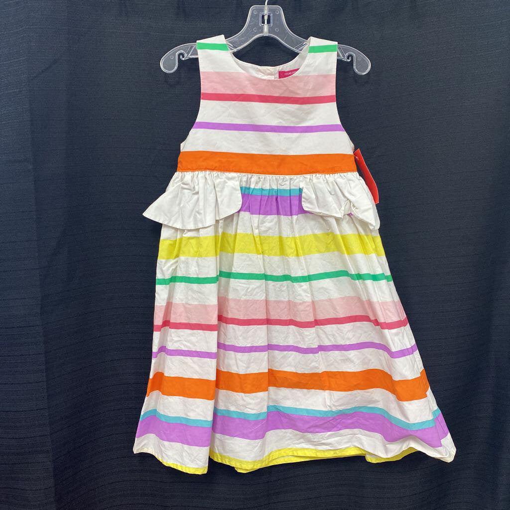 sleeveless striped dress