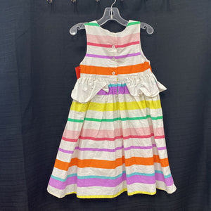 sleeveless striped dress