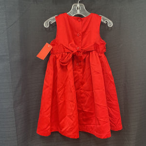 sleeveless rose bud dress