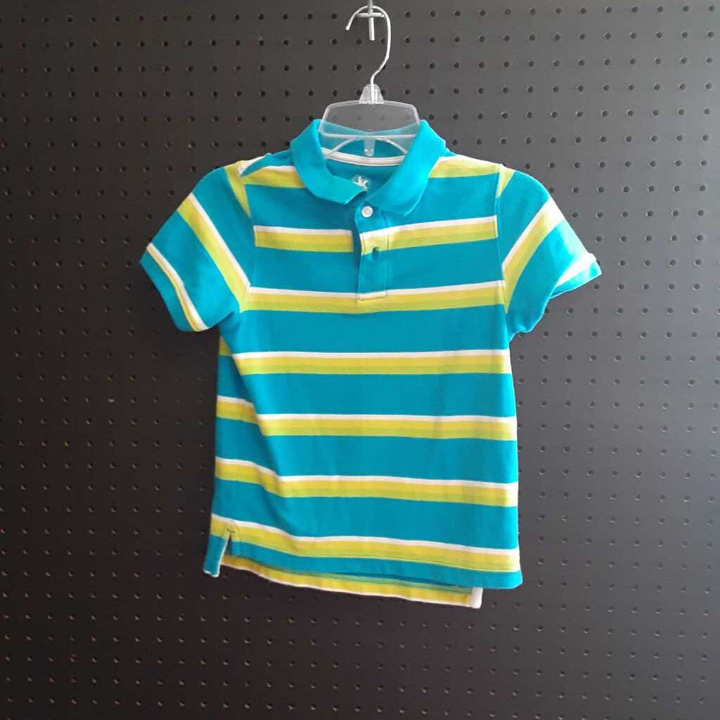 striped polo shirt