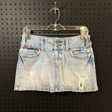 Load image into Gallery viewer, distressed denim skirt
