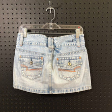 Load image into Gallery viewer, distressed denim skirt

