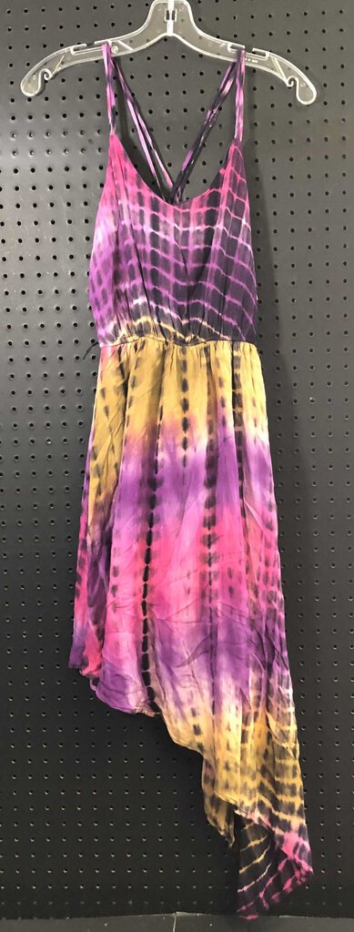 spaghetti tie dye dress