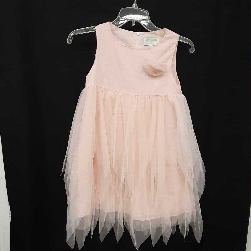 sleeveless tulle dress
