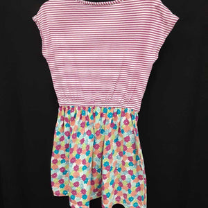 striped flower dress