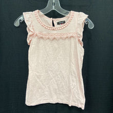 Load image into Gallery viewer, sleeveless top w/lace trim
