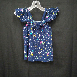 cold shoulder star print top