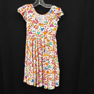 heart print sleeveless dress