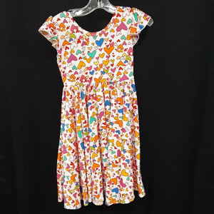 heart print sleeveless dress