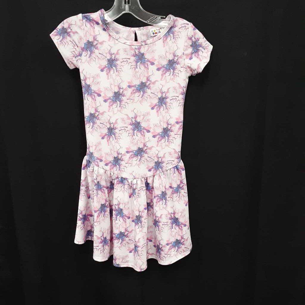 color burst floral dress