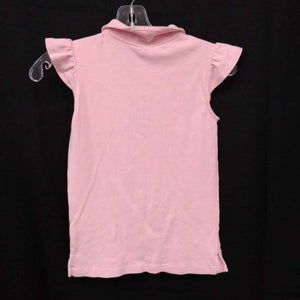 sleeveless collar top w/buttons&bows