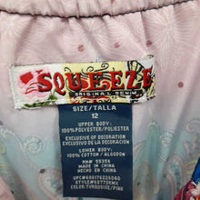 Load image into Gallery viewer, spaghetti strap paisely top w/attached denim shorts
