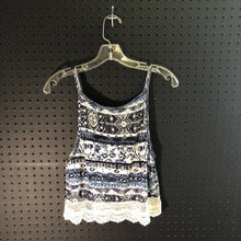Load image into Gallery viewer, Patterned lace bottom tank top

