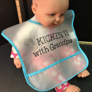 "Kickin' it w/ grandpa bib