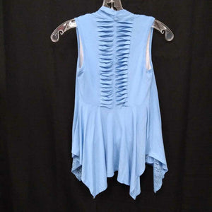 sleeveless top w/overlay