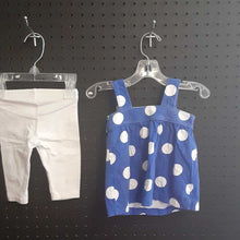 Load image into Gallery viewer, 2pc sleeveless polka dot outfit
