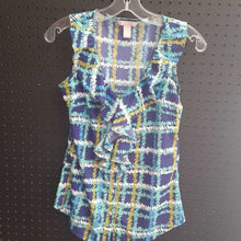 Load image into Gallery viewer, sleeveless desgined top w/ruffle neck
