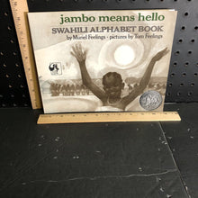 Load image into Gallery viewer, Jambo means hello(Swahili Alphabet book)(Muriel Feelings)-educational
